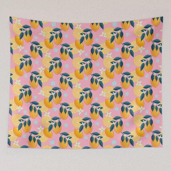 Item preview, Zesty citrus pattern, summer lemons designed and sold by BosskaDesign.
