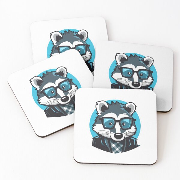 Item preview, Geeky blue badger in suit designed and sold by Badgers-Artopia.