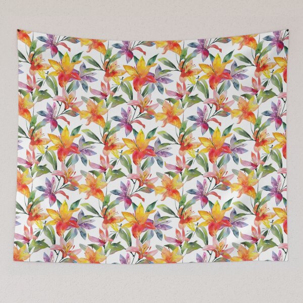 Item preview, Lily pullitzer water color bright floral seamless pattern designed and sold by Snifferius.