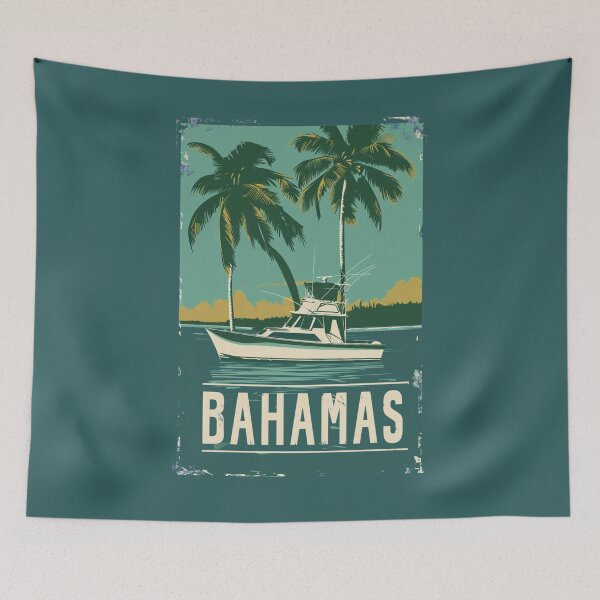 Item preview, A Vintage Travel Illustration of Bahamas designed and sold by GoodOldVintage.