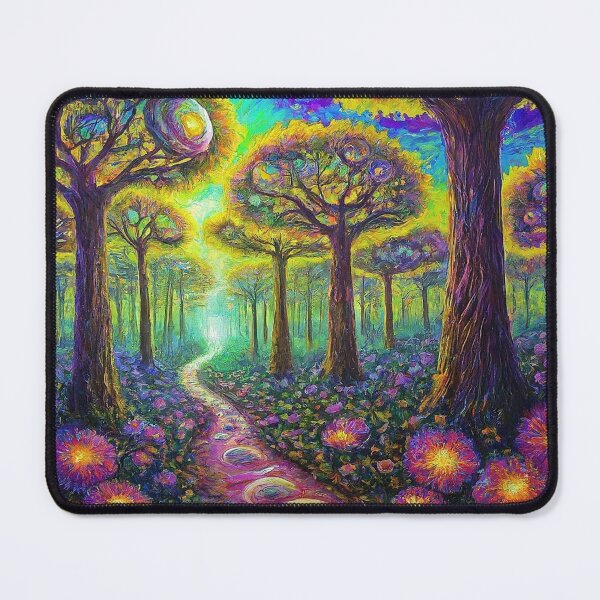 Item preview, Trippy Colorful Forest designed and sold by WhimsyRealm.