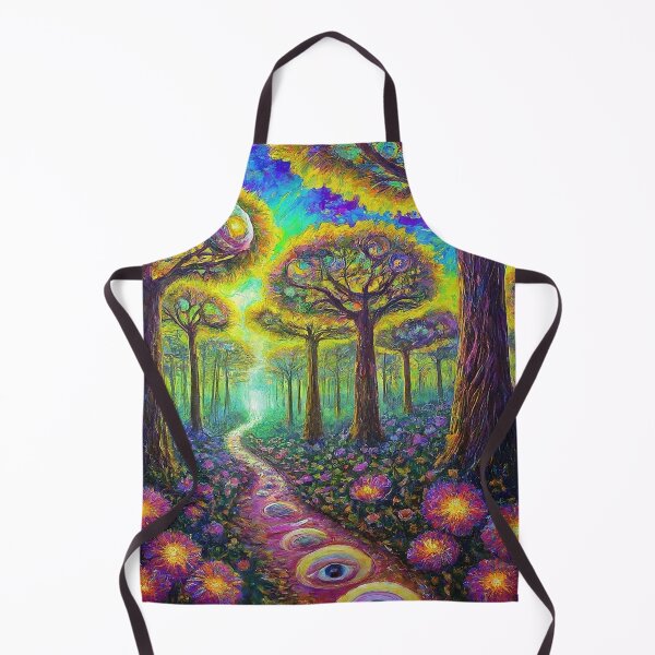 Item preview, Trippy Colorful Forest designed and sold by WhimsyRealm.