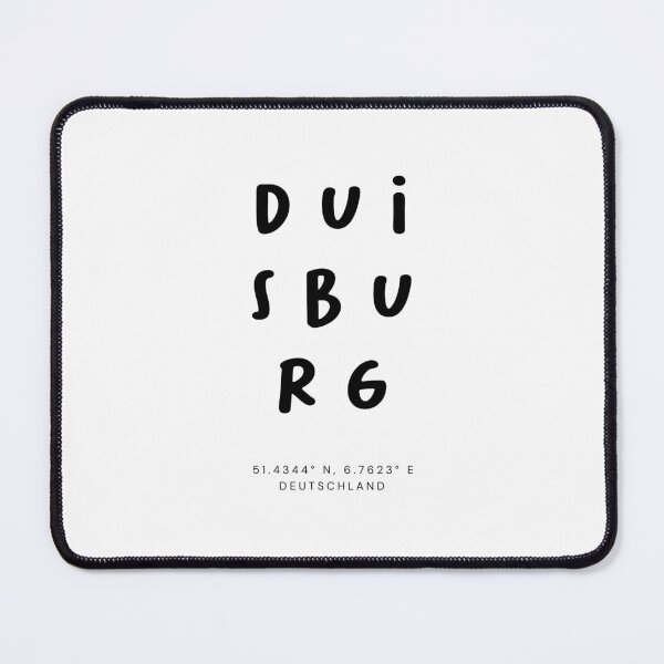 Item preview, Duisburg | Typography Design | Design Map Coordinates designed and sold by RM-Journey.