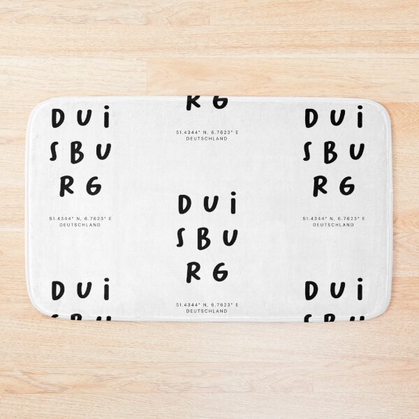 Item preview, Duisburg | Typography Design | Design Map Coordinates designed and sold by RM-Journey.