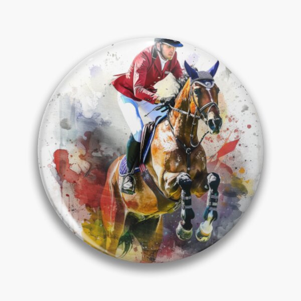 Artikelvorschau, Pferd und Reiter spritzen Farbe Dressur Routine Aktive Outdoor-Inspirierte Kunst entworfen und verkauft von CDC40.