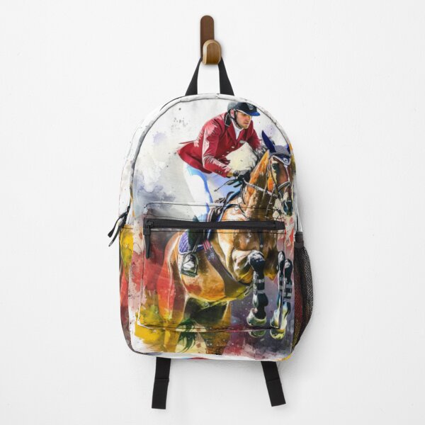 Artikelvorschau, Pferd und Reiter spritzen Farbe Dressur Routine Aktive Outdoor-Inspirierte Kunst entworfen und verkauft von CDC40.