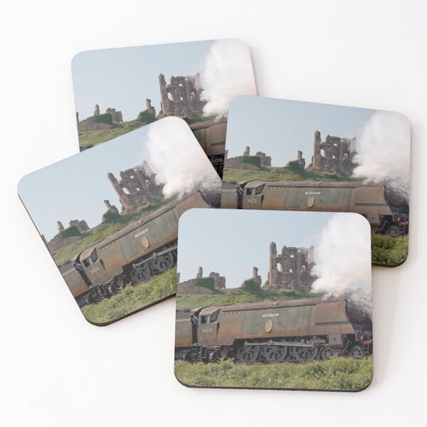 Item preview, Rustic 34070 Manston steam train below Corfe Castle on the Swange Railway designed and sold by duncan1980uk.