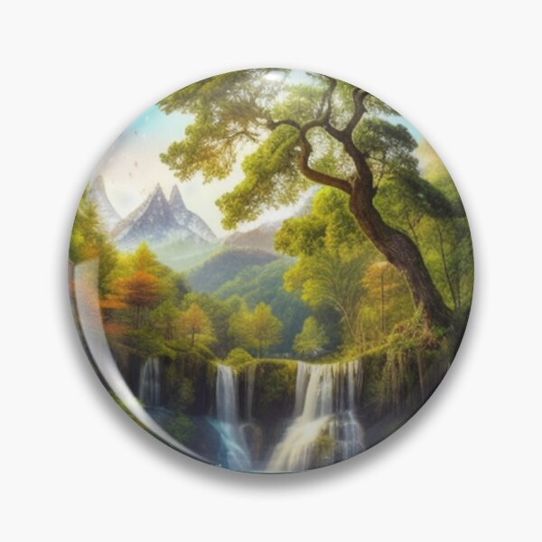 Artikelvorschau, Symphonie der Natur: Kaskadierender Wasserfall, Glaskugel entworfen und verkauft von EnchantedVista.