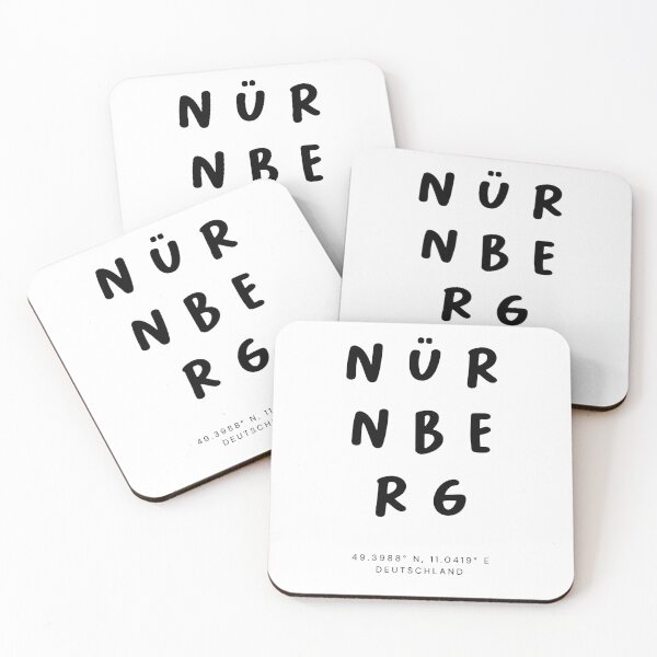 Item preview, Nürnberg | Typography Design | Design Map Coordinates designed and sold by RM-Journey.