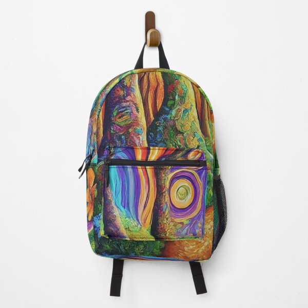 Item preview, Colorful Aesthetic Trippy Forest designed and sold by WhimsyRealm.