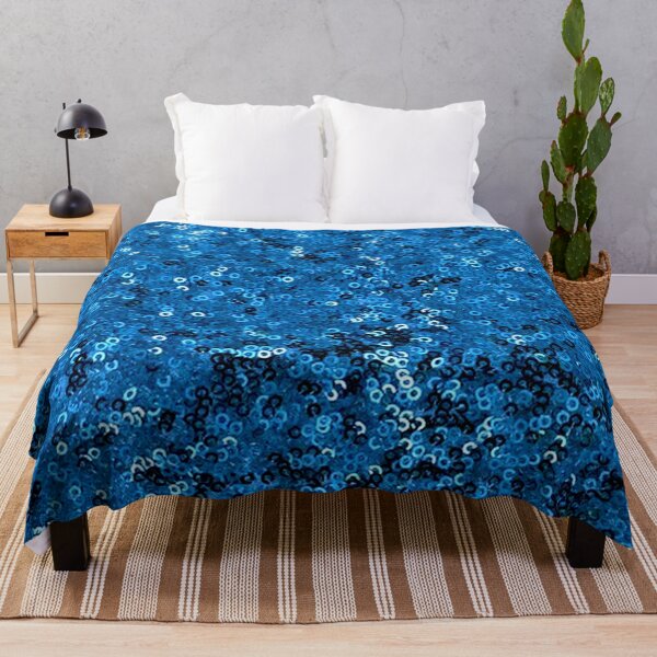 Item preview, Speckled Sequin Style Clothing Line Mardi Gras Type Blue Print designed and sold by posterbobs.
