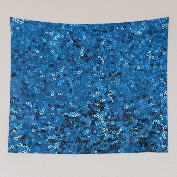 Item preview, Speckled Sequin Style Clothing Line Mardi Gras Type Blue Print designed and sold by posterbobs.