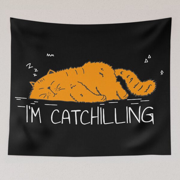 Item preview, Funny cat Catchilling designed and sold by claudiatoman.