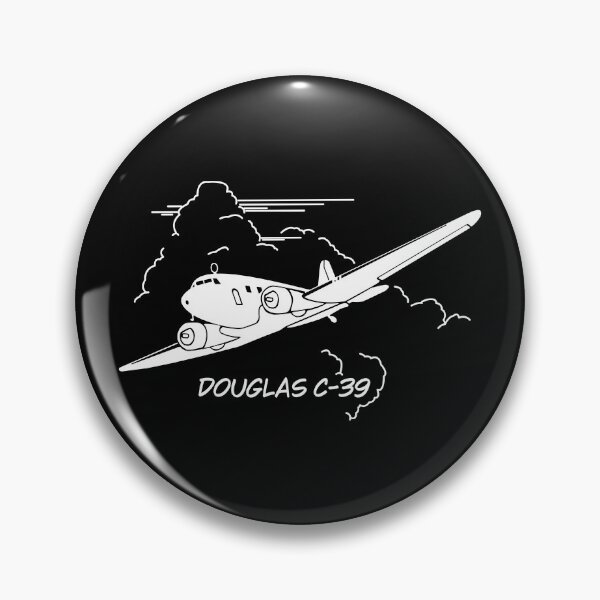 Item preview, Douglas C-39 American WW2 Avión Volando Nubes Silueta designed and sold by MilitaryMart.