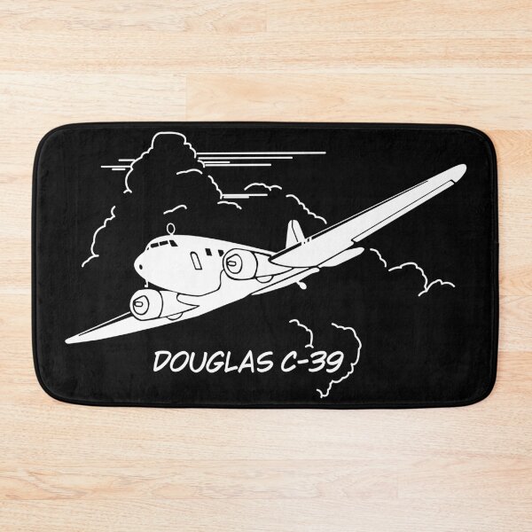 Item preview, Douglas C-39 American WW2 Plane Flying Clouds Silhouette designed and sold by MilitaryMart.