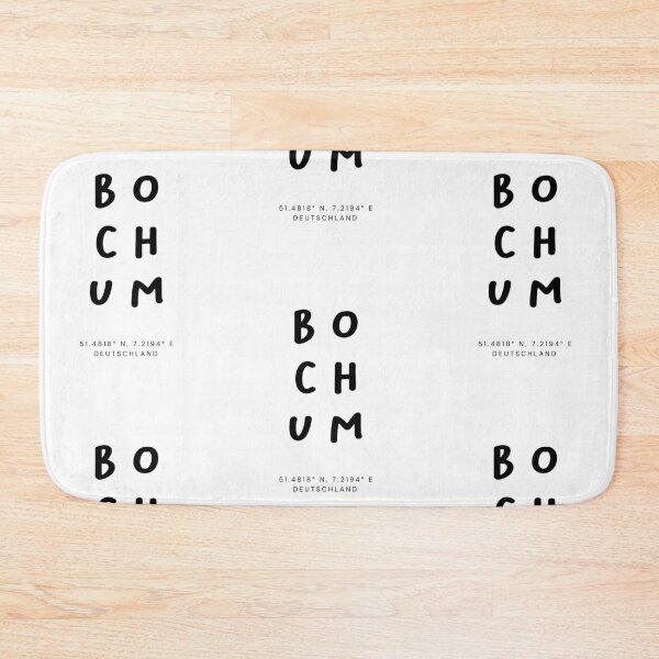 Item preview, Bochum | Typography Design | Design Map Coordinates designed and sold by RM-Journey.