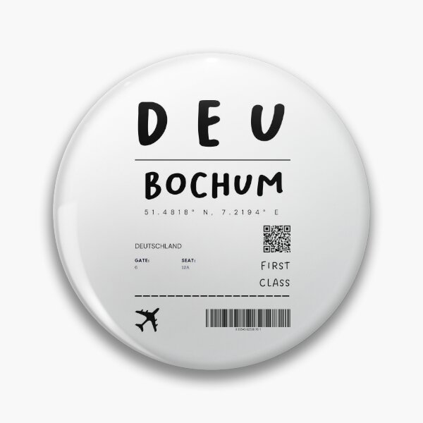 Item preview, Bochum | Plane Ticket Design | Traveling | Tourists designed and sold by RM-Journey.