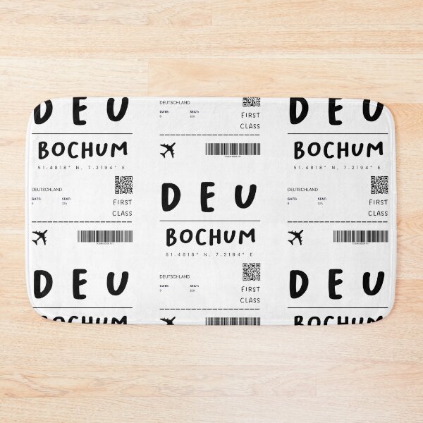 Item preview, Bochum | Plane Ticket Design | Traveling | Tourists designed and sold by RM-Journey.