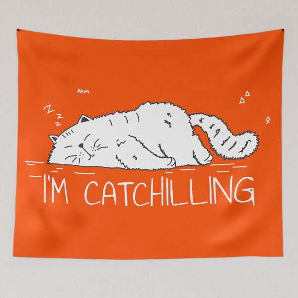 Item preview, Funny cat Catchilling designed and sold by claudiatoman.