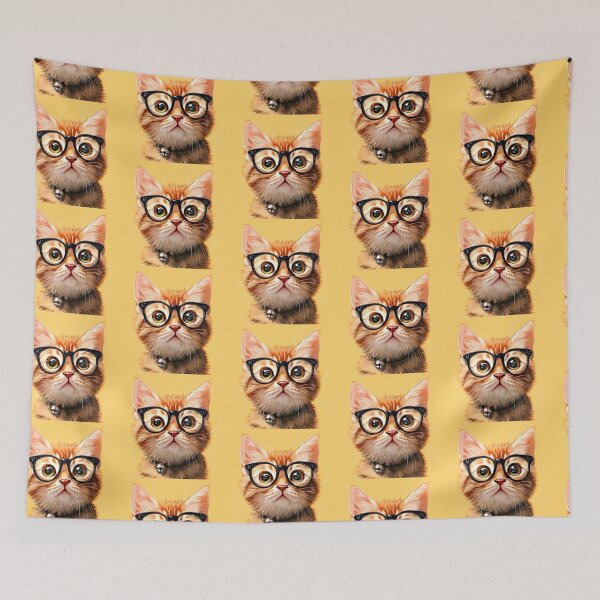 Item preview, Cat Wearing Glasses designed and sold by taniasofia.