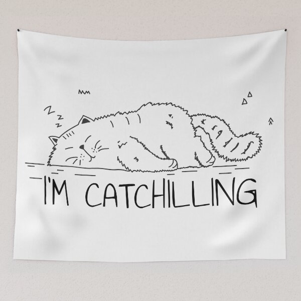 Item preview, Funny cat Catchilling designed and sold by claudiatoman.