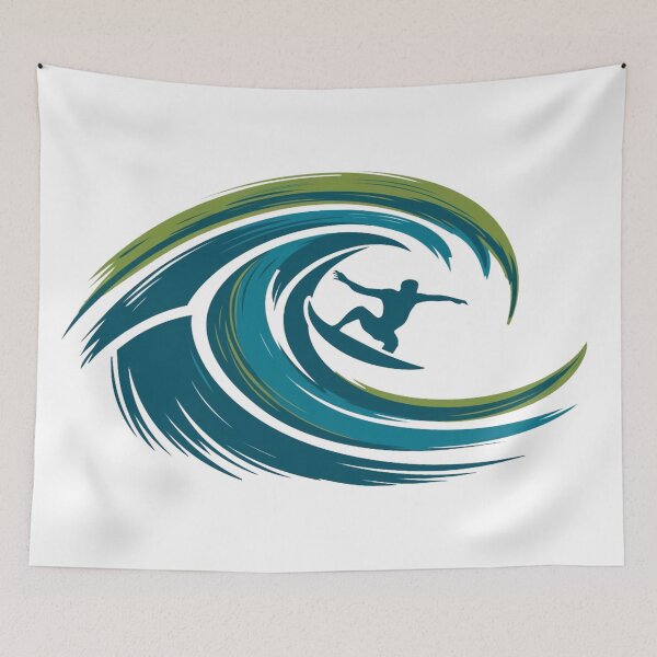 Item preview, Surfer catching a bold and powerful wave designed and sold by cj-digital.
