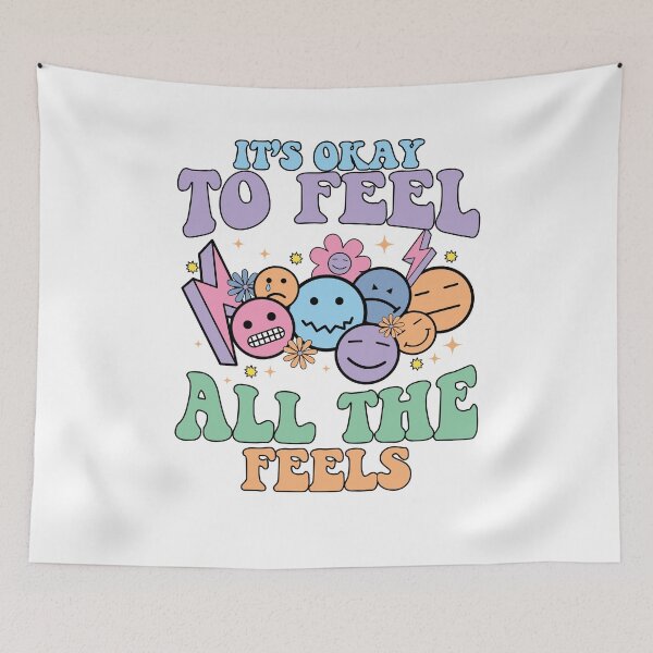 Item preview, It's Okay To Feel All The Feels, ABA Therapist, Speech Therapy, BCBA, Mental Health, RBT, AAC designed and sold by behindthefacts.