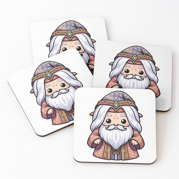 Item preview, Adorable Wizard Cartoon - Cute Mage Illustration designed and sold by Greemo03.