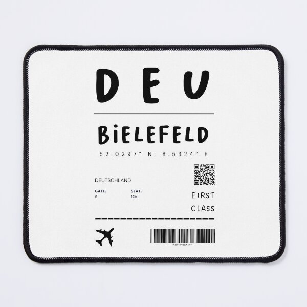 Item preview, Bielefeld | Plane Ticket Design | Traveling | Tourists designed and sold by RM-Journey.