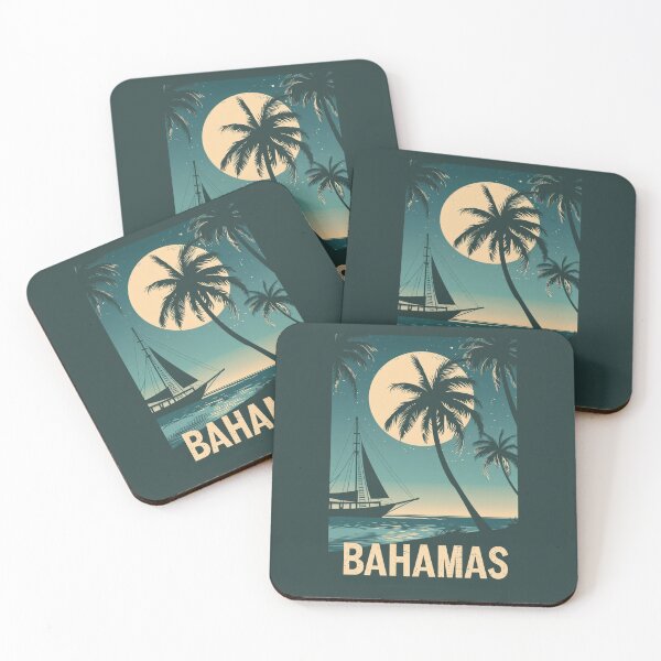 Item preview, A Vintage Travel Illustration of Bahamas designed and sold by GoodOldVintage.