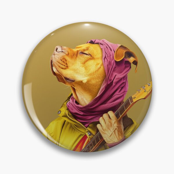 Item preview, A dog playing the guitar designed and sold by PixcelStudioB.