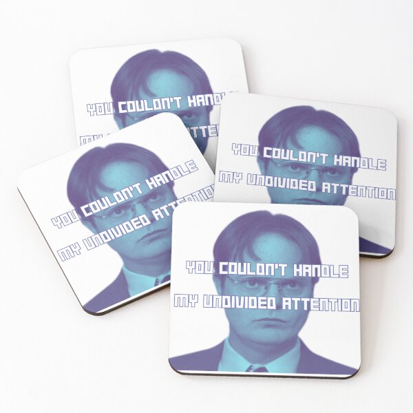 Item preview, Dwight Schrute Undivided Attention Blue designed and sold by ashleygus.