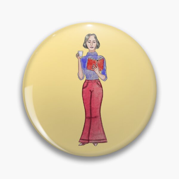 Item preview, Short hair woman reading with coffee cup designed and sold by altairaleon.