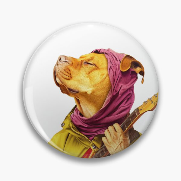 Item preview, A dog playing the guitar  designed and sold by PixcelStudioB.