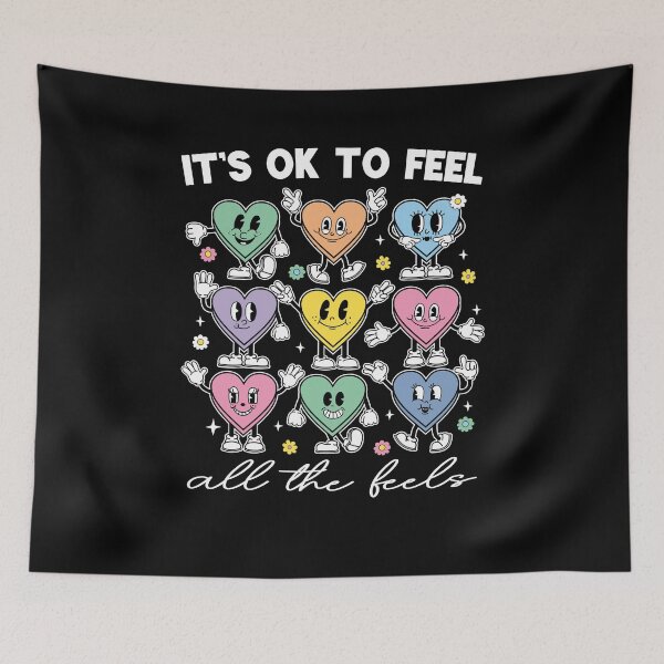 Item preview, It's Okay To Feel All The Feels, ABA Therapist, Speech Therapy, BCBA, Mental Health, RBT, AAC designed and sold by behindthefacts.
