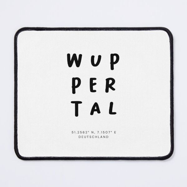 Item preview, Wuppertal | Typography Design | Design Map Coordinates designed and sold by RM-Journey.