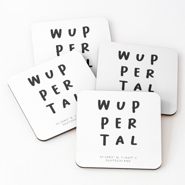 Item preview, Wuppertal | Typography Design | Design Map Coordinates designed and sold by RM-Journey.