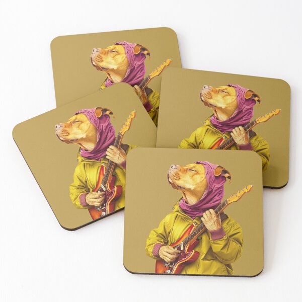Item preview, A dog playing the guitar designed and sold by PixcelStudioB.