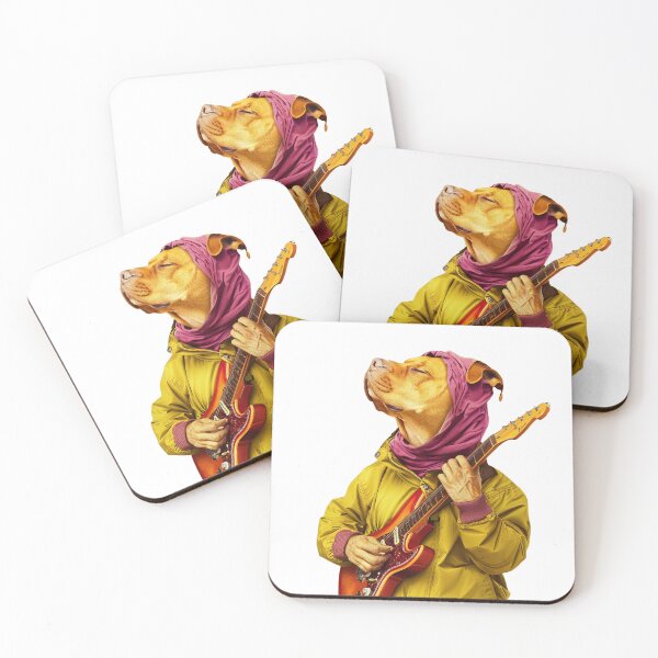 Item preview, A dog playing the guitar  designed and sold by PixcelStudioB.