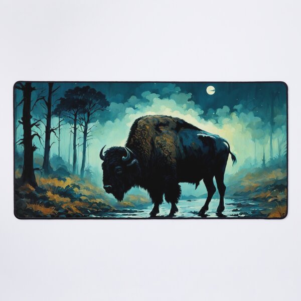 Item preview, Bison In Prairie Painting designed and sold by Gabriela McDaniel.