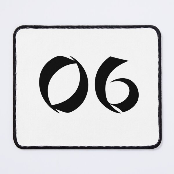 Item preview, 06, six, black, shangai designed and sold by Numbers-Art.