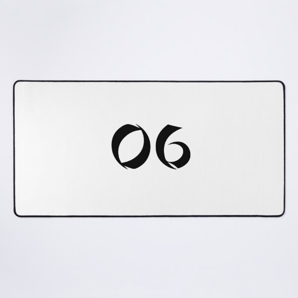 Item preview, 06, six, black, shangai designed and sold by Numbers-Art.