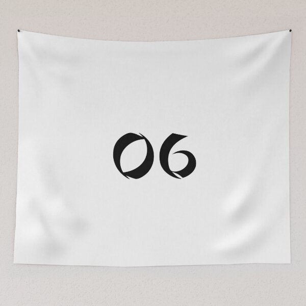 Item preview, 06, six, black, shangai designed and sold by Numbers-Art.