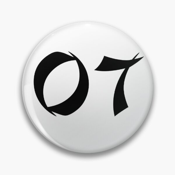 Item preview, 07, seven, black, shangai designed and sold by Numbers-Art.