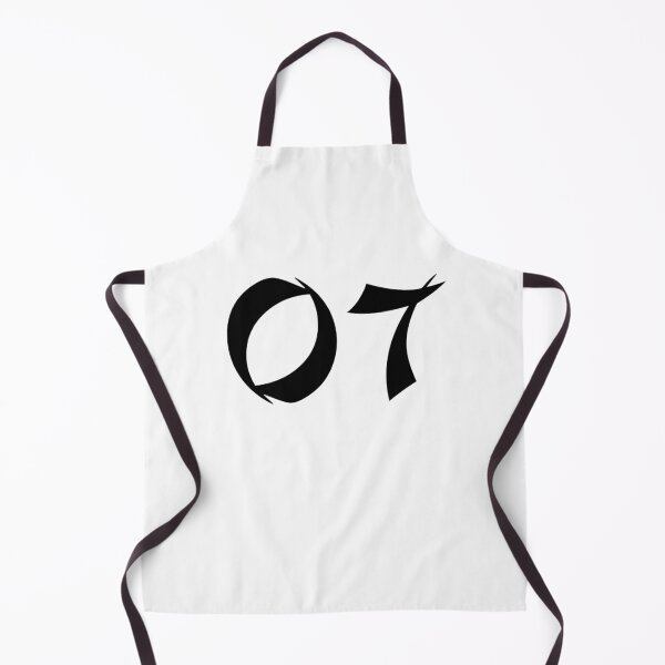 Item preview, 07, seven, black, shangai designed and sold by Numbers-Art.