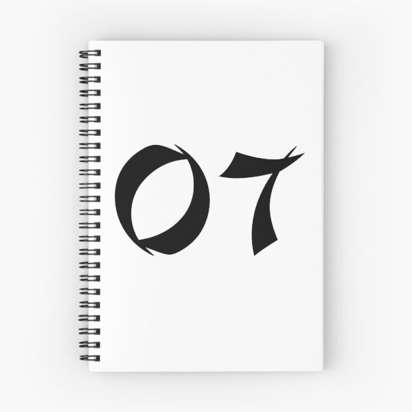 Item preview, 07, seven, black, shangai designed and sold by Numbers-Art.