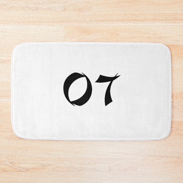 Item preview, 07, seven, black, shangai designed and sold by Numbers-Art.