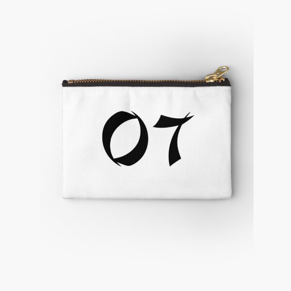 Item preview, 07, seven, black, shangai designed and sold by Numbers-Art.