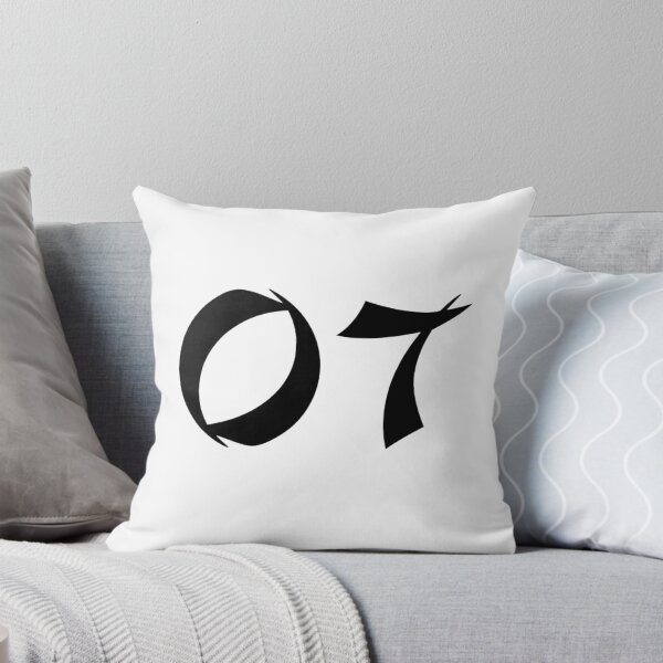 Item preview, 07, seven, black, shangai designed and sold by Numbers-Art.