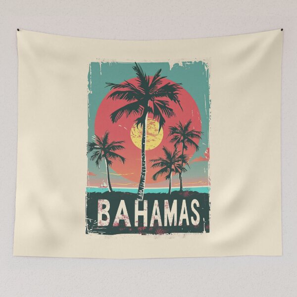Item preview, A Vintage Travel Illustration of Bahamas designed and sold by GoodOldVintage.